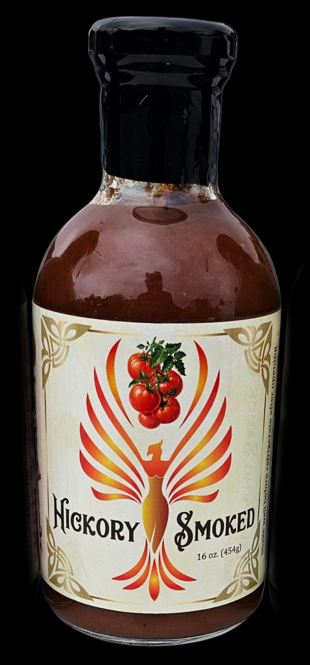 Hickory smoked red(tomato) salsa 16 oz. Medium spicy