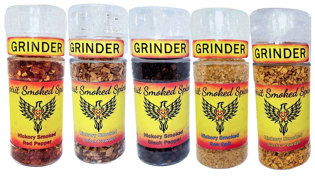 Five Pack of Smoked Spices - Grinders